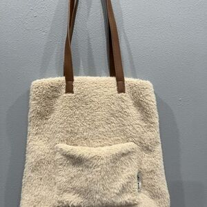 Arcadia Cream and Brown Tote Bag